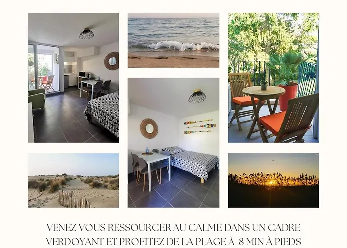 Climatisé 2 Pers, Parking Privé, 600 M Plage, 1er étage Apartamento La Grande-Motte